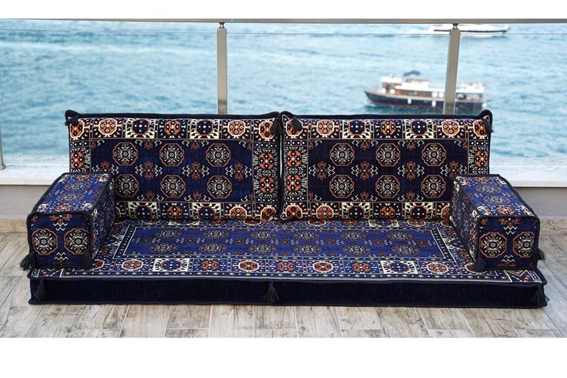 Arabic Majlis Jalsa Floor Seating Sofa Afghan Toshak Etsy