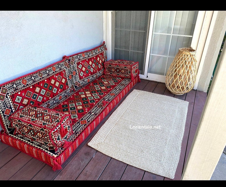 Arabic Majlis Jalsa Floor Seating Sofa Afghan Toshak Etsy