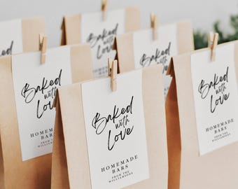 Minimalist Christmas Treat Tag (Editable Template, Digital Download)