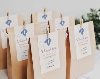 Fairy Princess Favor Tags: Editable Birthday Thank You (Instant Download) L15