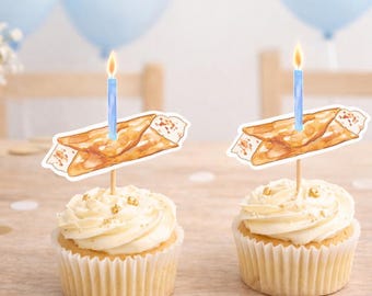 Holy Cannoli Cupcake Topper (Editable Template, Digital Instant Download) A42