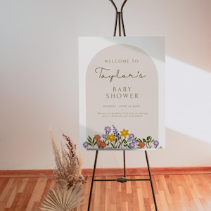 Farmers Market Babyparty Willkommensschild Vorlage | 4 Größen enthalten | DIY bearbeiten | Gartenparty | Gender Neutral Sprinkle | Mädchen oder Junge