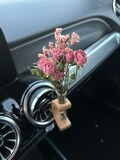 Car Flower Dried-Preserved Arrangement Accessory / Clip On / Easy Install / Romantic Date / Gift / Fits ALL Cars  + Free Same-Day Shipping