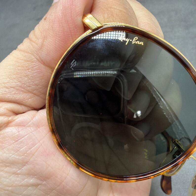 Gafas de sol redondas vintage Ray-Ban W1674 de Bausch & Lomb, talla juvenil. imagen 4