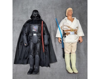 1996 Kenner Collector Series Star Wars Darth Vader & Luke Skywalker 12" Figures