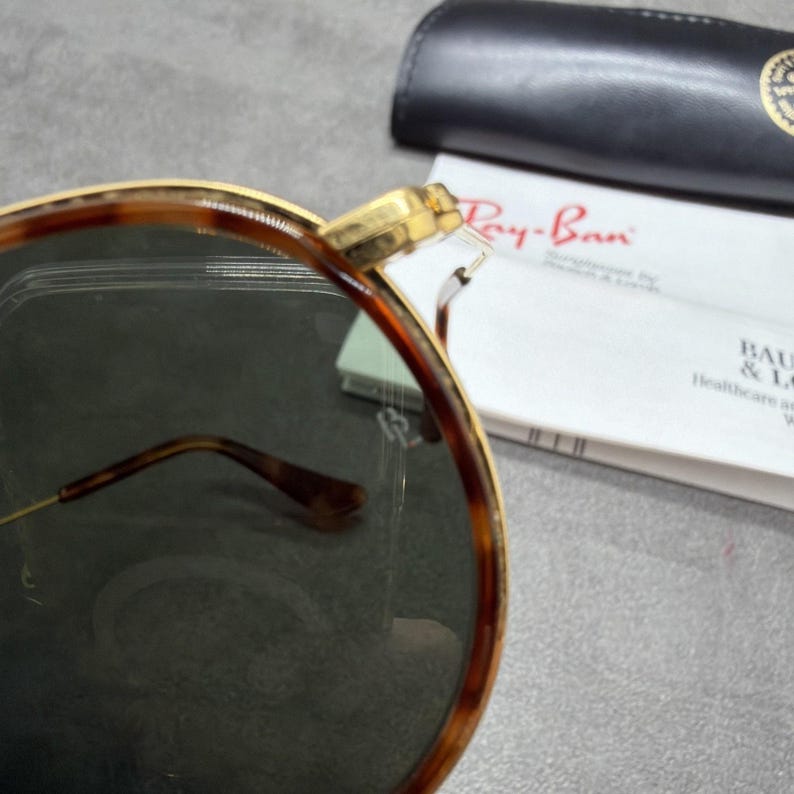 Gafas de sol redondas vintage Ray-Ban W1674 de Bausch & Lomb, talla juvenil. imagen 11