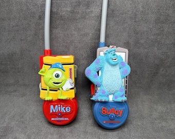 Vintage Tiger Disney Pixar Monsters Inc Walkie Talkies Mike & Sully