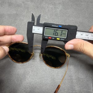 Gafas de sol redondas vintage Ray-Ban W1674 de Bausch & Lomb, talla juvenil. imagen 10