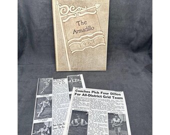 1964 San Saba Tx High School Armadillo Yearbook