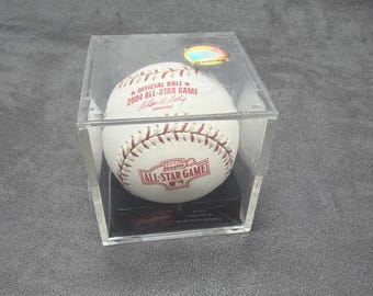 Pelota oficial de béisbol Rawlings del Juego de Estrellas de la MLB 2004 con holograma, NUEVA, en caja sellada.