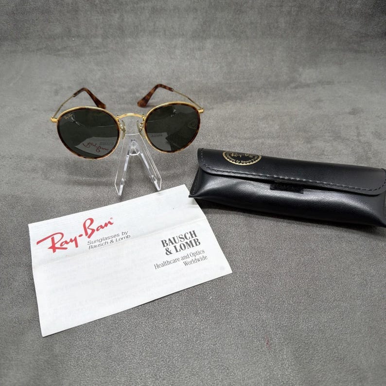 Gafas de sol redondas vintage Ray-Ban W1674 de Bausch & Lomb, talla juvenil. imagen 2