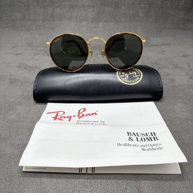 Gafas de sol redondas vintage Ray-Ban W1674 de Bausch & Lomb, talla juvenil. imagen 1
