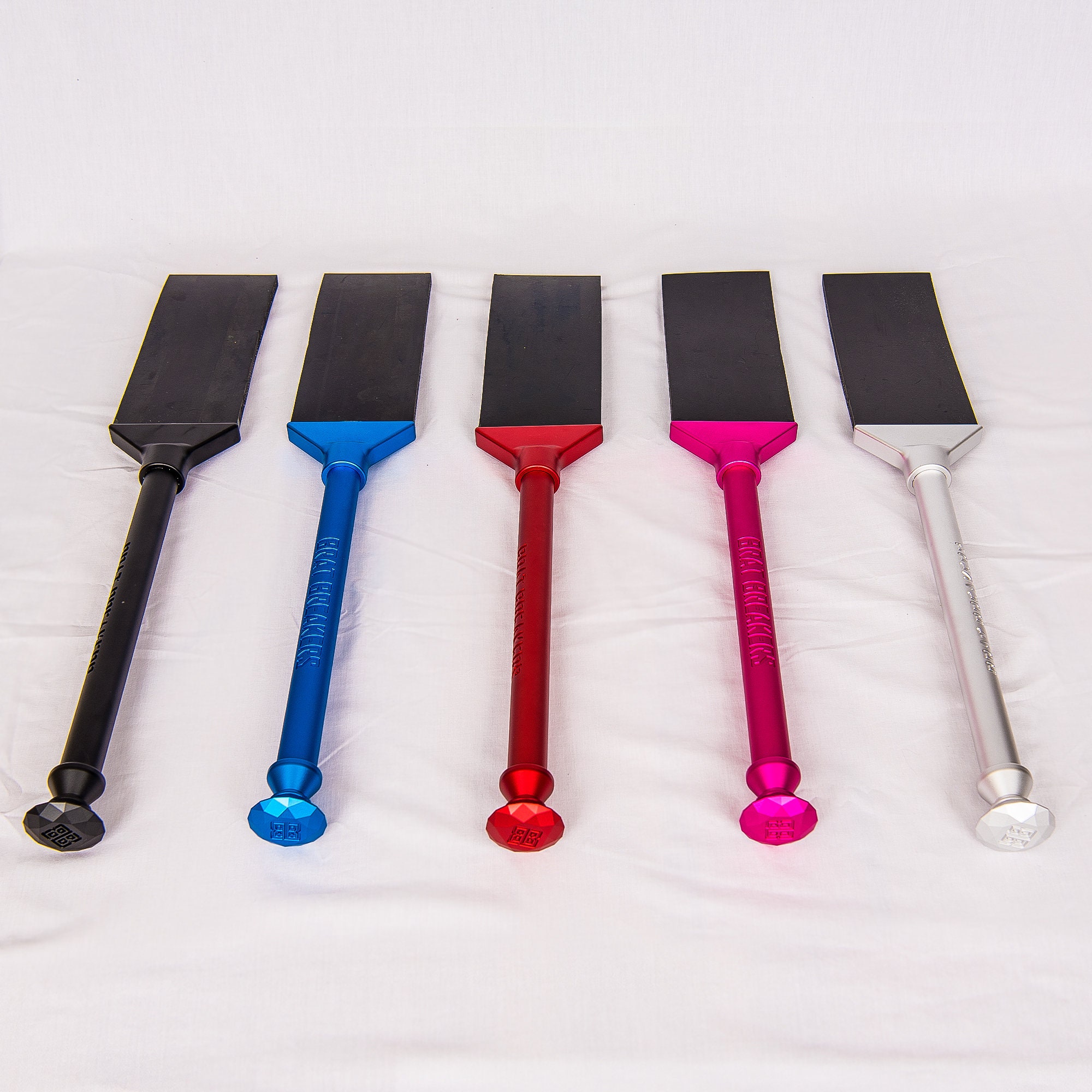Diamond Dominance Rubber Paddle 2.0 - Anodized Handle - 5 Colours