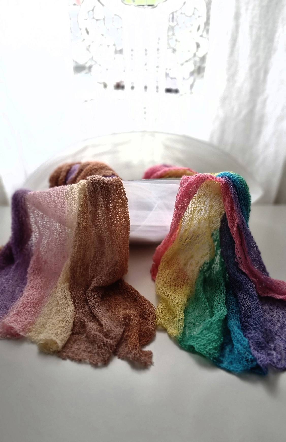 Superweiches Fotografie-Wickeltuch Für Neugeborene - Stretch Baumwolle In 8 Farben