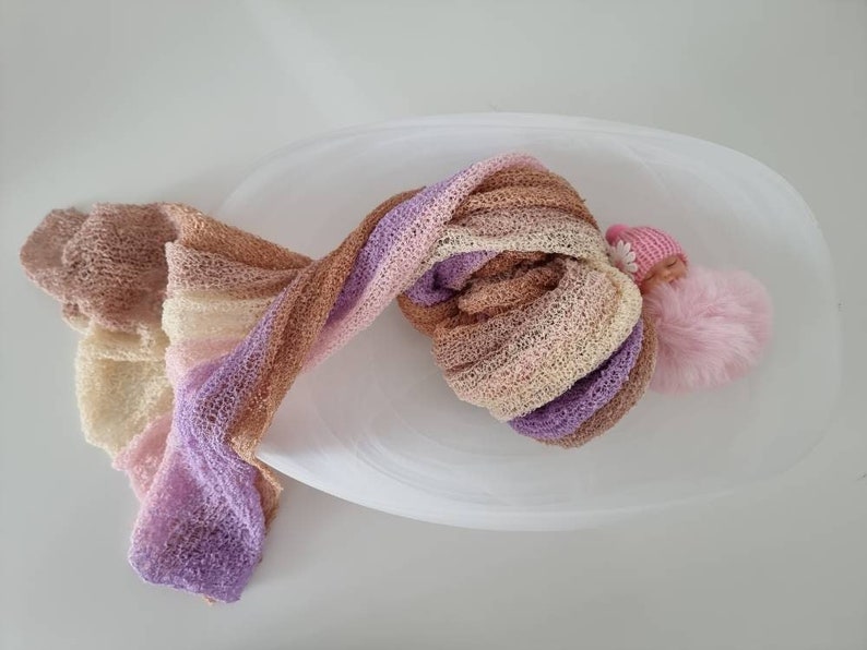 Superweiches Fotografie-Wickeltuch Für Neugeborene - Stretch Baumwolle In 8 Farben