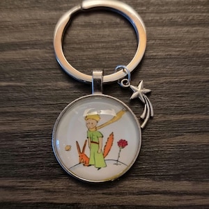 Porte-clés cabochon, cadeau de fête pour enfants, Prince Petit