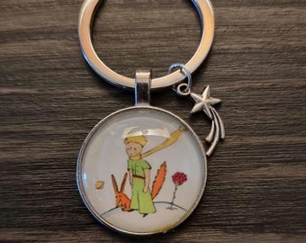 Sleutelhanger Cabochon Sleutelhanger Kinderfeestje Cadeau Prins Klein