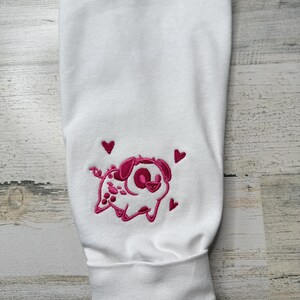 Custom Embroidered HH Angel Outline Hooded Sweatshirt image 11