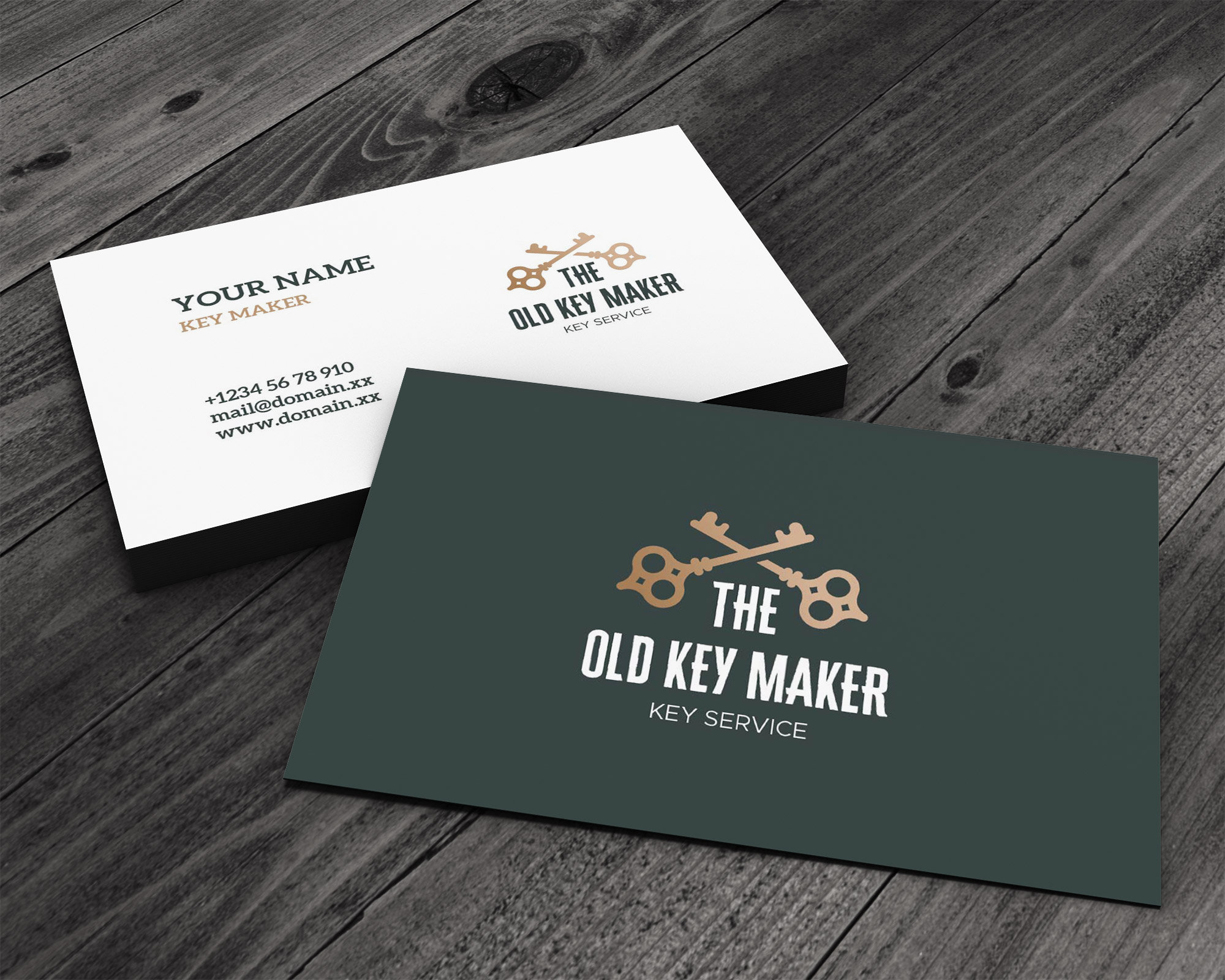 Key Maker Locksmith Premium Printed Business Card Customize Your