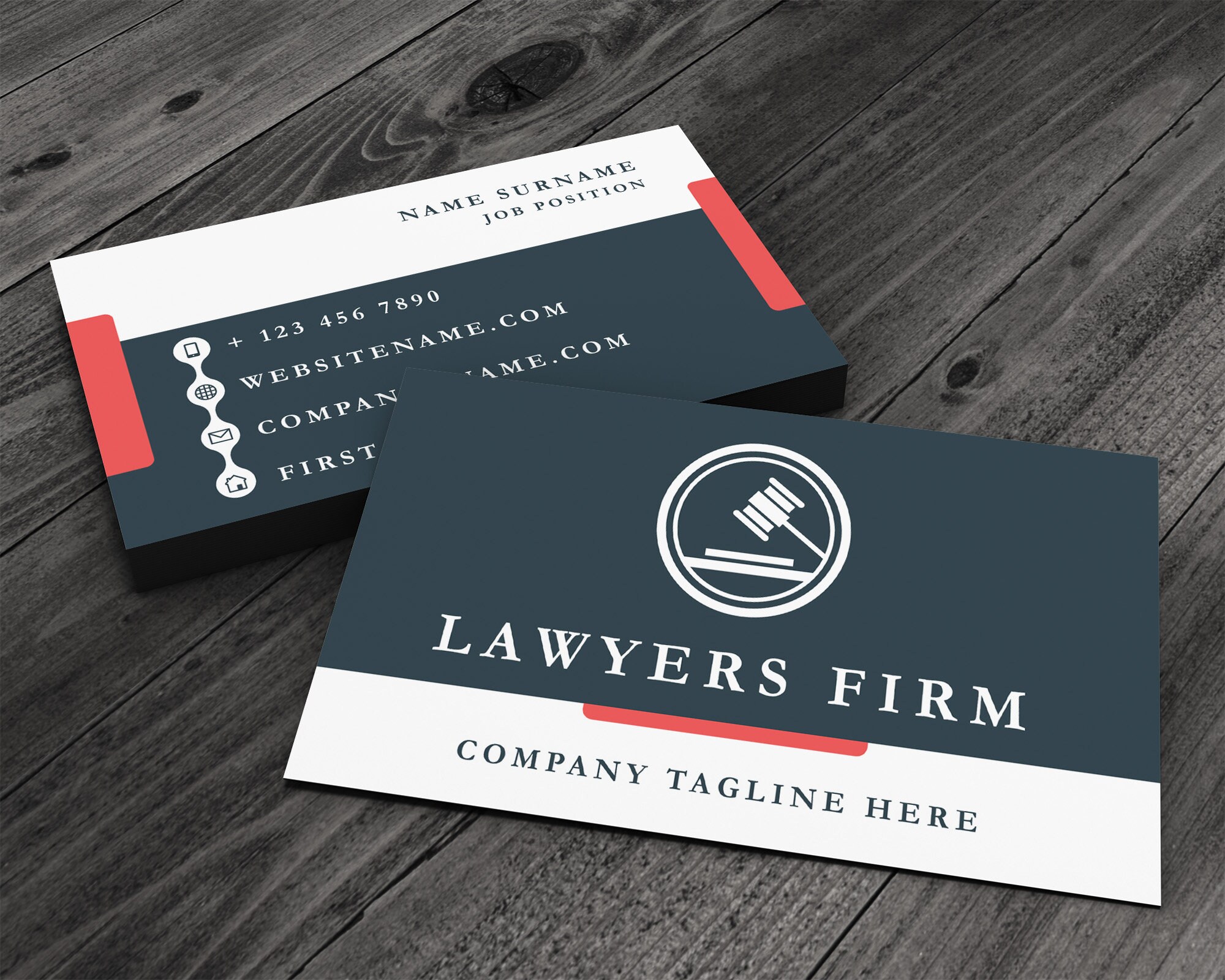 Law Firm Inspired Premium Printed Business Card Etsy