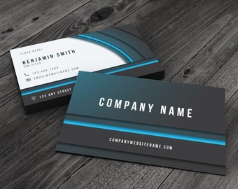 Sleek Stripe Premium Printed Business Card for Health & Wellness, Fitness, Personal Trainer, Tech Industry, Computer Science Business