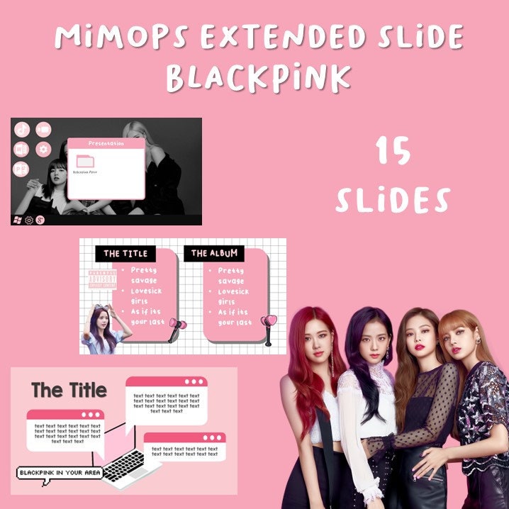 Blackpink Kpop Powerpoint Template Etsy Blackpink Kpop Powerpoint Template Etsy