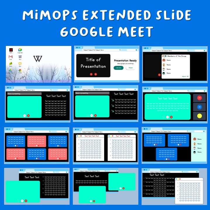 Google Meet Powerpoint Slides Etsy