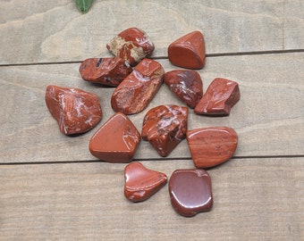 Small polished gemstones, Tumbled Chakra Stones, Red Jasper, Sodalite, Yellow Agate, bag of polished stones