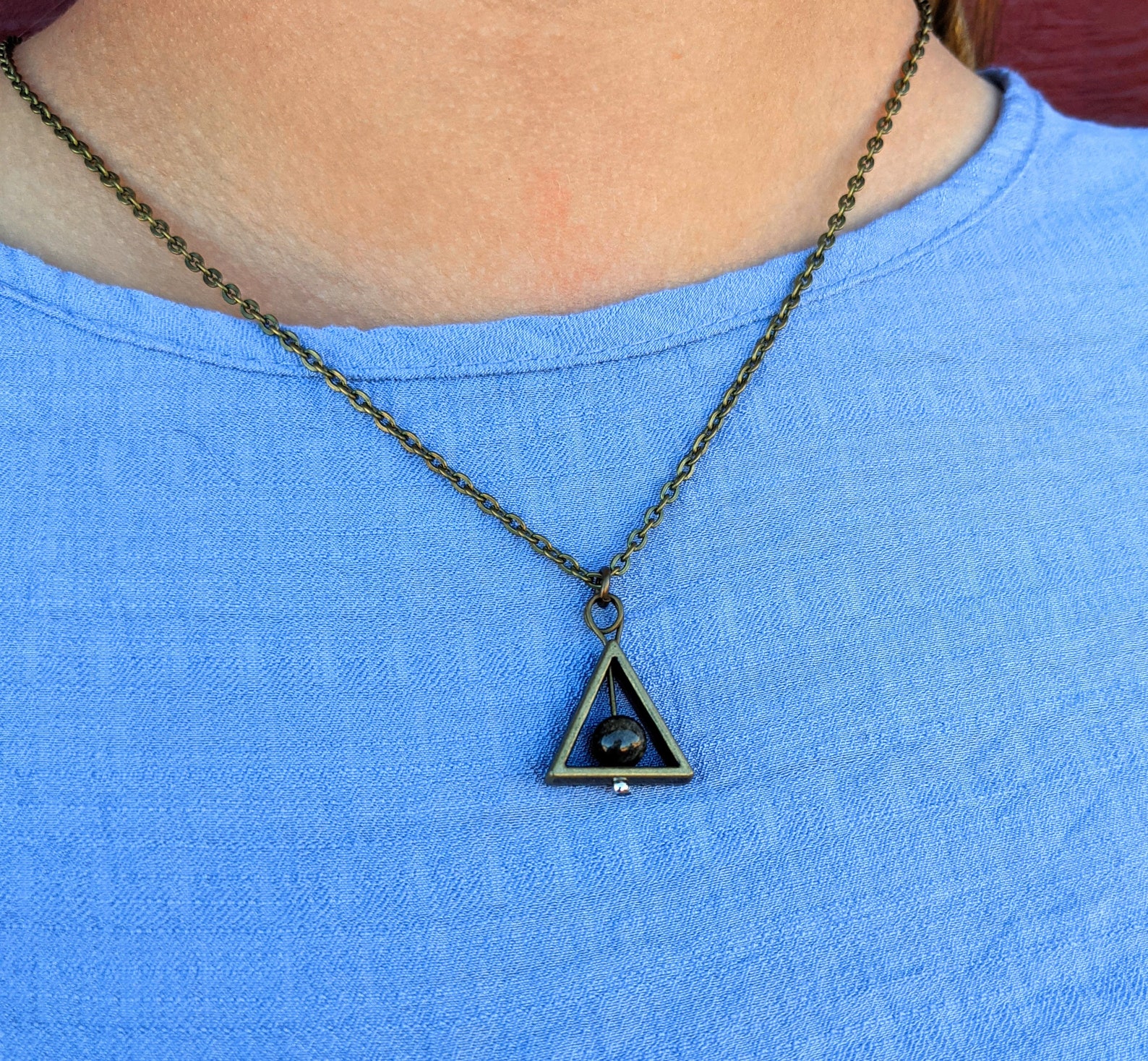 Harry Potter Jewelry Harry Potter Necklace Gemstone Pendant Etsy