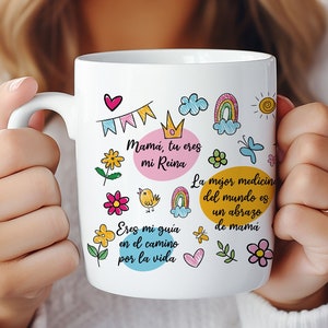 Caneca ESPANHOL para designs de sublimação de mamãe, caneca de sublimação Png de 11 onças / 15 onças, melhor mãe de todos os tempos, faça você mesmo, presente para ela, download digital