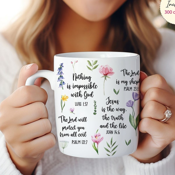 Bible Verse Png 11 / 15oz MUG Sublimation Designs, Mug |Wrap, Mug sublimation Png, Do it Yourself, Christian Gift for Her, Digital Download