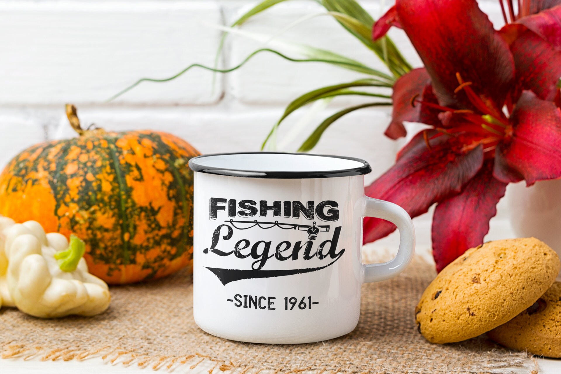 60th Birthday gift for men. Fishing Birthday Mug. Fishing Etsy