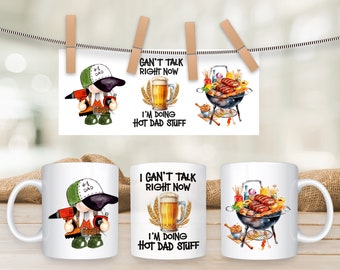 Hot Dad Stuff Mug Design: Funny Father's Day PNG (Digital Download)