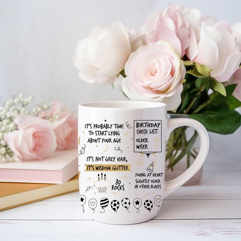 Funny 80th Birthday Mug Wrap: Sarcastic Quotes (digital Download) - Etsy