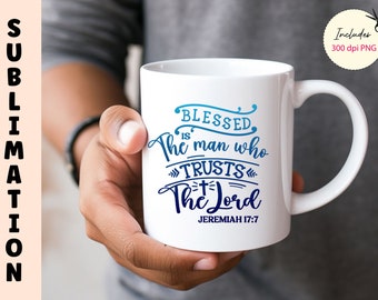 Christian Mug Sublimation Design: Religious Gift (Digital Download)