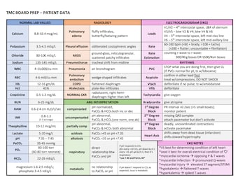Guía de estudio de datos de pacientes en PDF / Paquete de gráficos de preparación para el examen TMC para estudiantes de terapia respiratoria