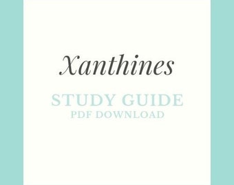 Xanthines Study Guide PDF | Respiratory Therapy Pharmacology RT Exam Prep