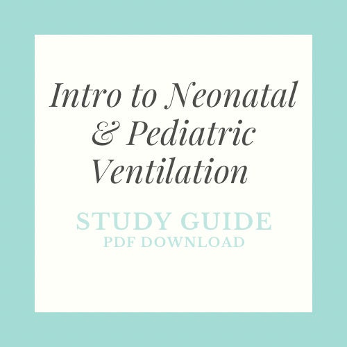 Oxygenation and Ventilation Formulas PDF Study Guide Etsy