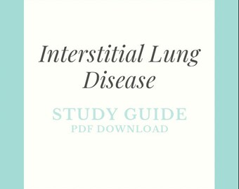 Study Guide - Interstitial Lung Disease - PDF Download