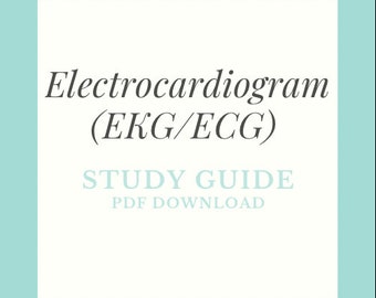 Guide d'étude de l'électrocardiogramme (ECG) PDF | Étudiants en thérapie respiratoire et RT