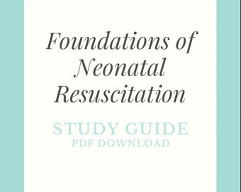 Guía de estudio - Fundamentos de la reanimación neonatal - Descargar PDF