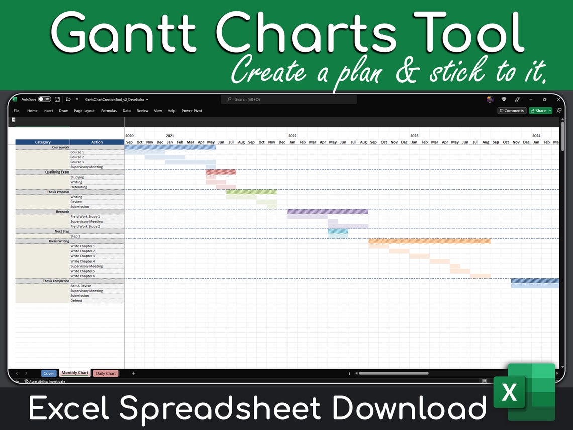 Automatic Gantt Chart Generator Simple to Use Excel Gantt Chart
