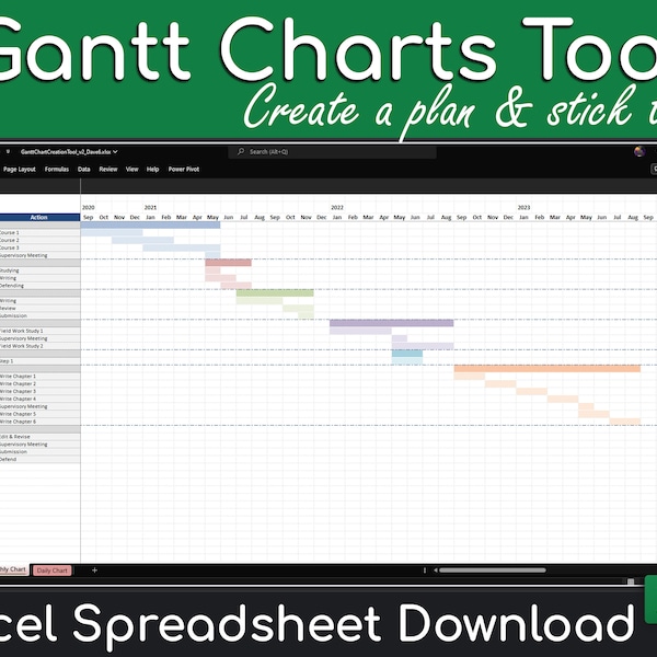 Generatore automatico di diagrammi di Gantt: creazione di diagrammi di Gantt Excel semplice da utilizzare