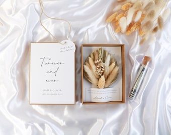 Wedding gift of money with bouquet of dried flowers | personalized | wedding gift | gift box for money