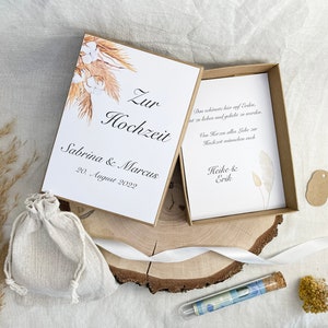 Geschenkbox zur Hochzeit CLASSY | Personalisierbar | Geldgeschenk Hochzeit | Geschenkschachtel für Brautpaar