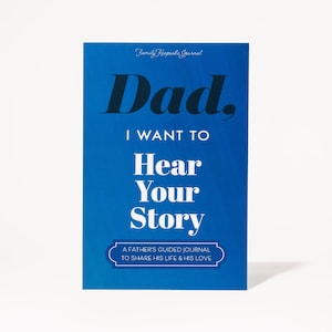 Le cadeau parfait pour papa, fête des pères, anniversaire « Papa, je veux entendre votre histoire » Journal souvenir familial souvenir (brossé)