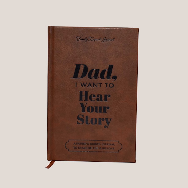 Dad's Story Journal: Leather Wrapped Hardback with Gold Foil - Gift for Your Dad