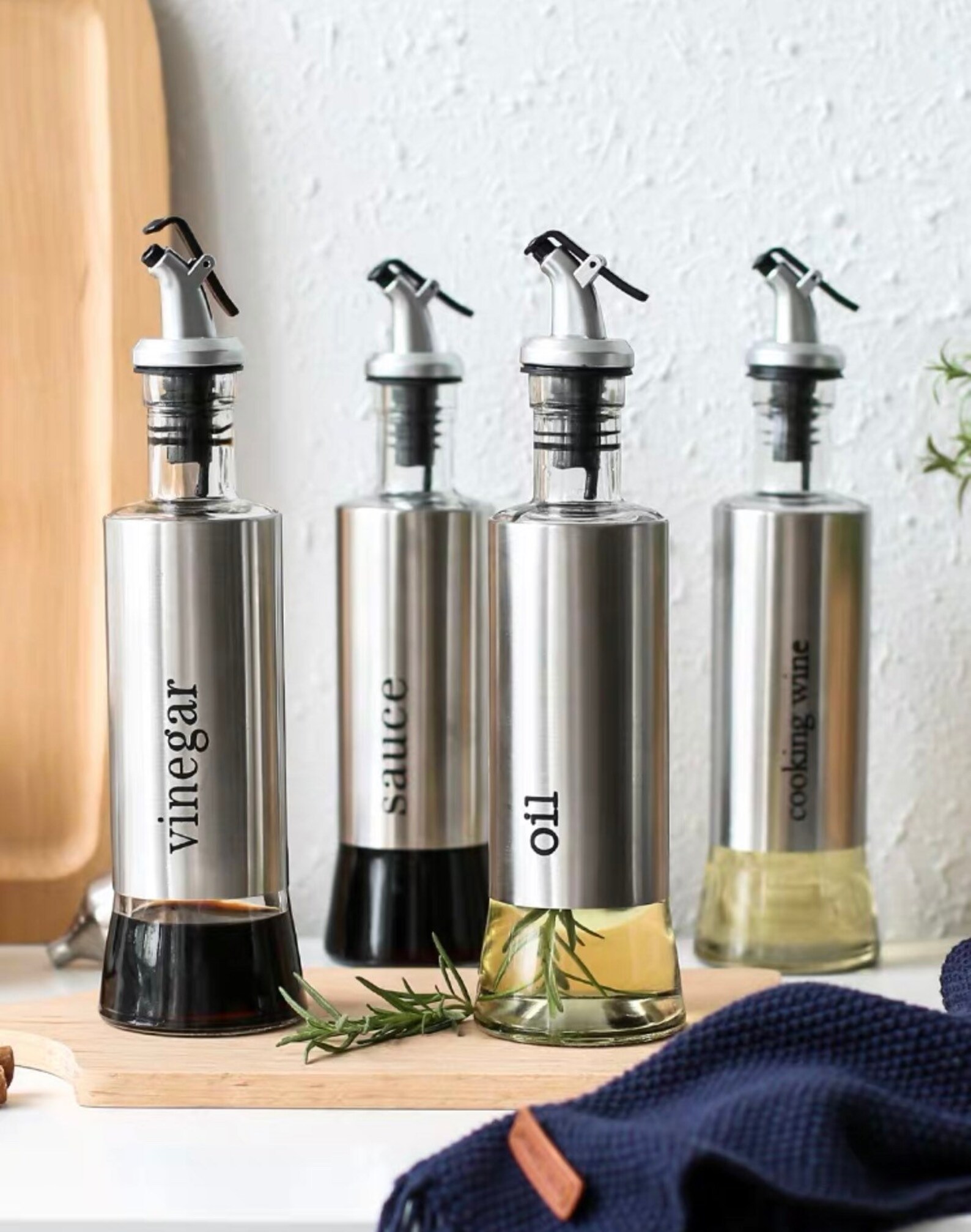 Vinegar Sauce Oil and Cooking Wine Containers Etsy