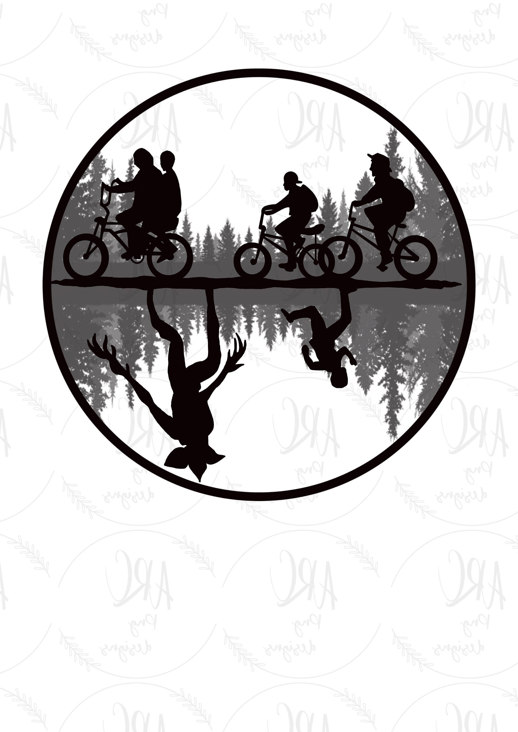 Stranger Things 4 Eleven & Vecna Silhouette T-Shirt - Online Shoping