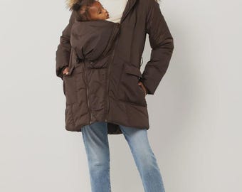 3in1 Waterproof Maternity Winter Coat, Baby Carrier Pregnancy Coat